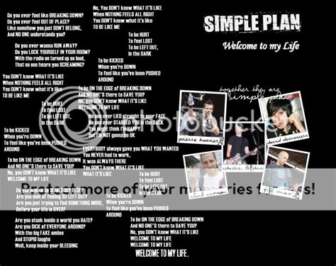 Simple Plan - Welcome To My Life Photo by xoWelcomeToMyLifeox | Photobucket