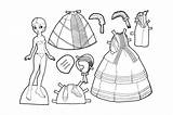 Paper Dolls 31 sketch template
