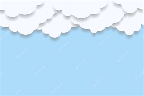 Premium Vector | Blue sky and clouds vector illustration