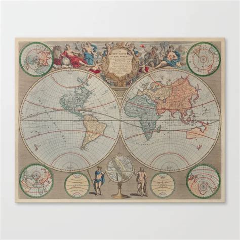 Pin by Spring Everything on Spring Decor in 2020 | Stretch canvas, Spring decor, Vintage world maps