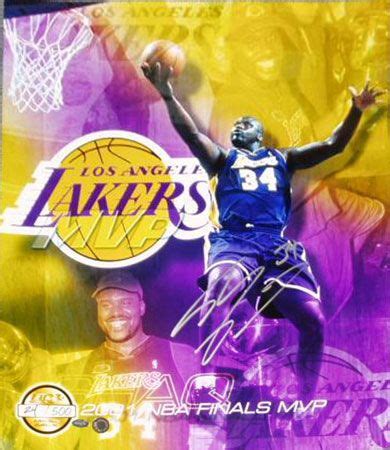 Lakers Picture: Shaquille O'Neal 2001 Finals MVP