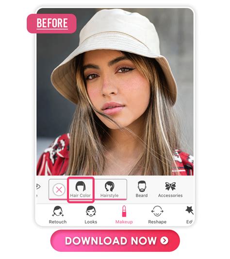 Best Brown Hair Filter App to Try Brunette Hair for Free | PERFECT