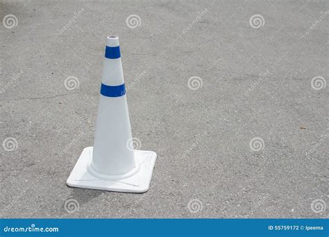 Traffic Cones on Road stock photo. Image of traffic, background - 55759172