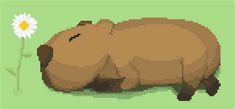 Pixel Capybara gif : r/capybara