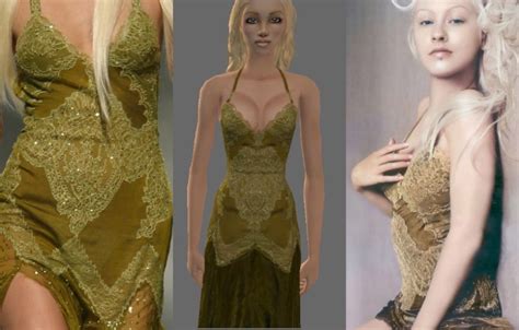 Mod The Sims - versace dress 4 by Lady M.