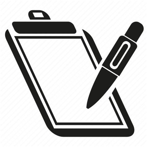 Clipboard, document, file, paper, pen, writing icon - Download on Iconfinder