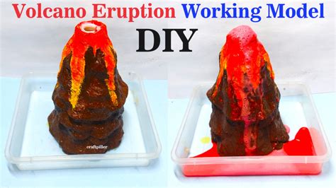 how to make 3D volcano eruption model for a science exhibition project - Science Projects ...