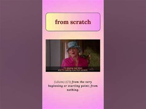 from scratch - (idiom) (C1). Examples in the sescription📚 #englishwithseries - YouTube