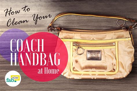 How to Clean Your Coach Handbag and Make it Look New