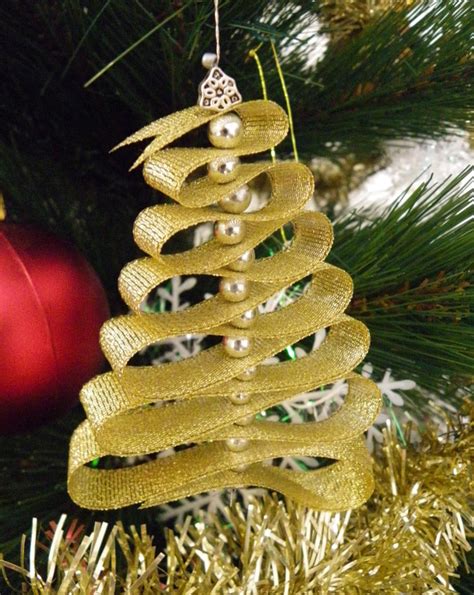 Ribbon Christmas Tree Ornaments