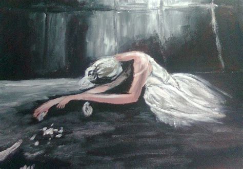 The Dying Swan Painting by Caroline Martin