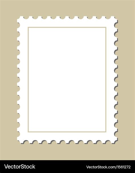 Blank postage stamp Royalty Free Vector Image - VectorStock