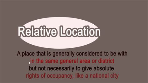 Relative Location Definition Geography