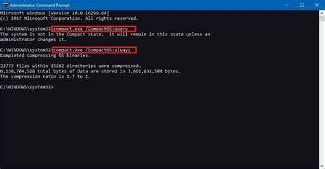 Using Compact OS to safely reduce the size of Windows 10 | Saputra