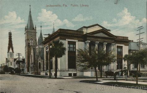 Public Library Jacksonville, FL Postcard