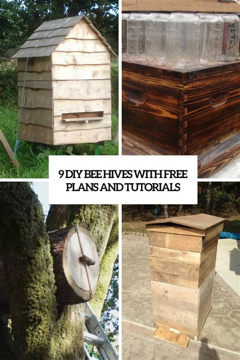 9 DIY Bee Hives With Free Plans And Tutorials - Shelterness