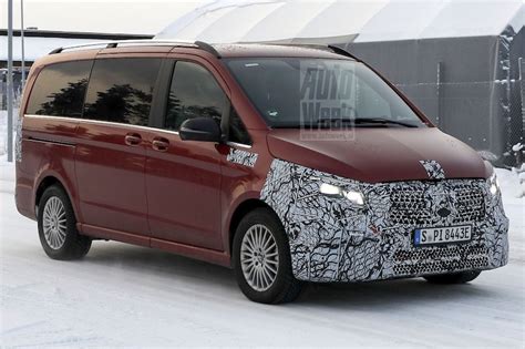 Facelifted electric Mercedes-Benz EQV spotted again - Techzle