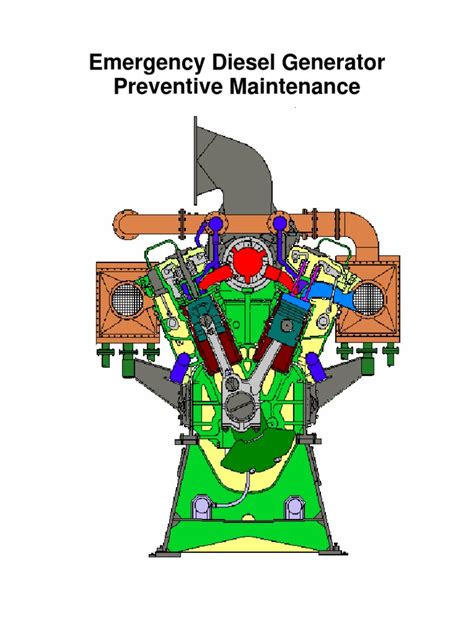 Emergency Diesel Generator Preventive Maintenance | Diesel Engine ...