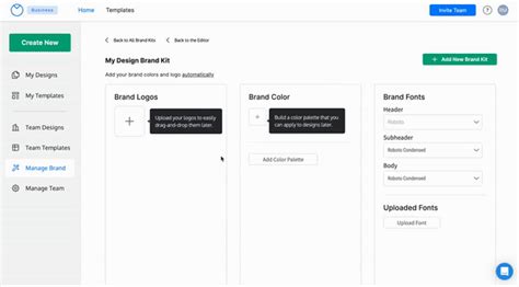 Set up My Brand Kit with custom logos, colors and fonts – Venngage Knowledge Base