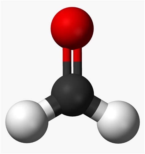 Picture A Water Molecule Two Hydrogen Atoms Attached - H2co Ball And Stick Model, HD Png ...