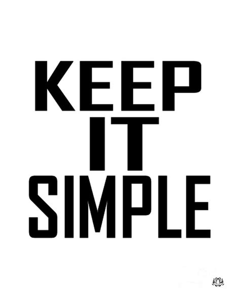 KEEP IT SIMPLE Typography Art Digital Art by JMarP | Fine Art America