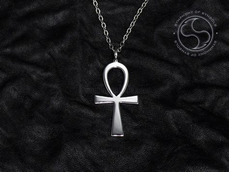 Ankh Pendant & Necklace in Stainless Steel | Egyptian Symbols – SymphoSymbols