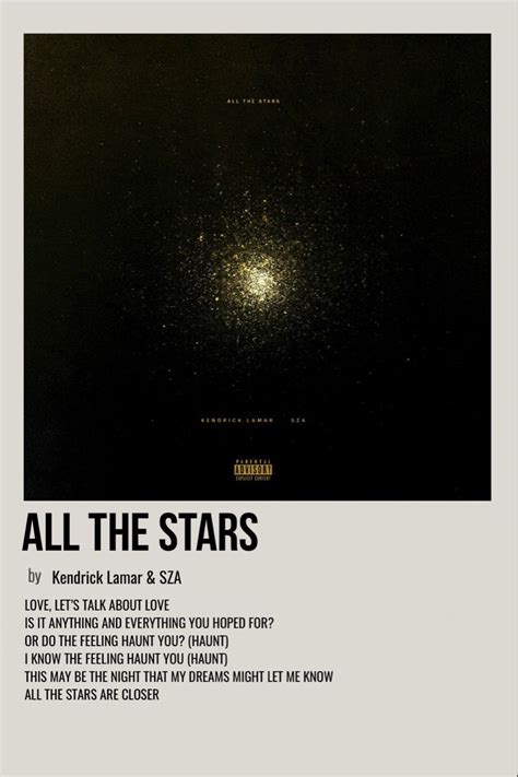 all the stars | Rap album covers, Music album cover, Music cover photos