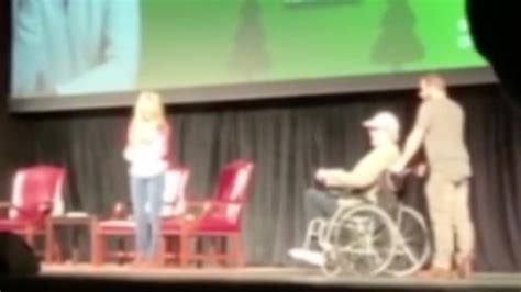 Chevy Chase falls off stage at Christmas Vacation event after arriving in wheelchair | Geelong ...