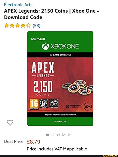 Electronic Arts APEX Legends: 2150 Coins I Xbox One - Download Code ...