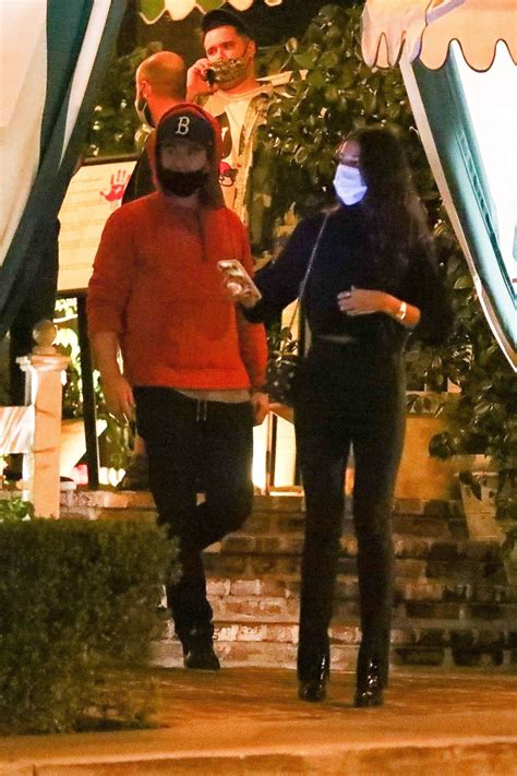 EIZA GONZALEZ and Timothee Chalamet Out for Dinner in Los Angeles 10/27 ...