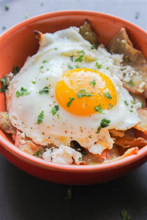 Breakfast Chilaquiles with Eggs