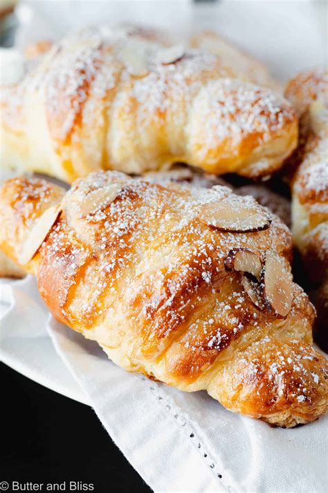 Almond Croissants With Almond Cream Filling - Butter and Bliss