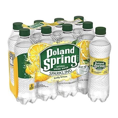 Poland Spring Sparkling Water Lemon 8 Pack