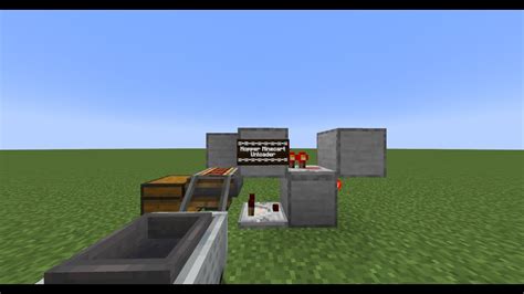 Minecraft - Simple and Easy - Hopper Minecart Unloader Tutorial - YouTube
