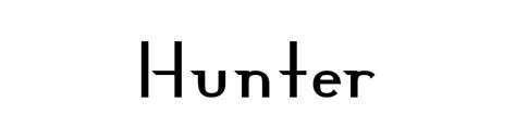 Hunter Font | Download for Free - FFonts.net