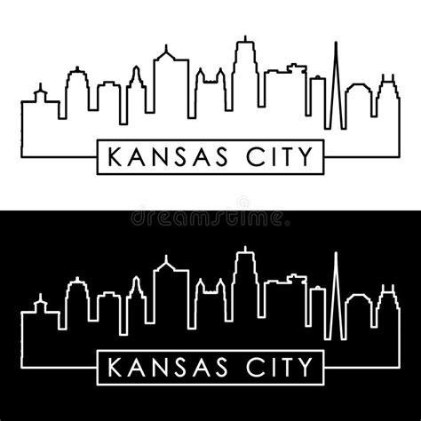 Kansas City Skyline Silhouette Stock Illustrations – 385 Kansas City ...