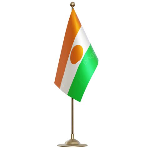 Niger Flag With Pole, Niger Flag Post, Niger Flag, Niger Flag With ...