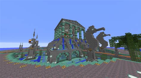 Atlantis Temple of the Guardian & Guardian Farm Minecraft Map