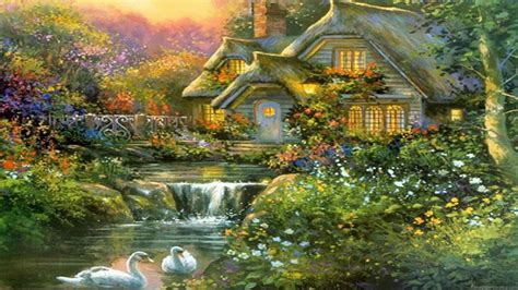 Thomas Kinkade Spring Wallpaper - WallpaperSafari