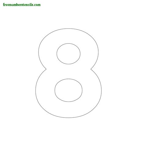 3 Inch Stencils Numbers Printable