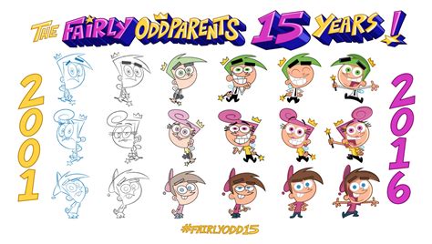 NickALive!: Nickelodeon Unveils Magical "Fairly OddParents" Artwork To Celebrate "Fairly Odd 15"!