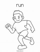 run Coloring Page  Twisty Noodle sketch template