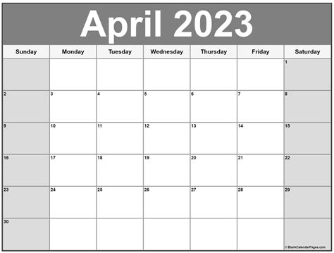 Printable April 2023 Calendar Templates With Holidays Vl Calendar - Photos