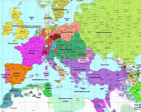 Political Map Of Europe 1800 – secretmuseum