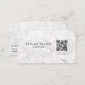 Professional Marble QR code Business Card | Zazzle