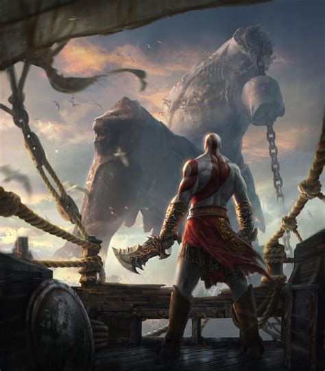 x, ascension, artwork, war, games, kratos, hd, video, 1080P, god, art ...