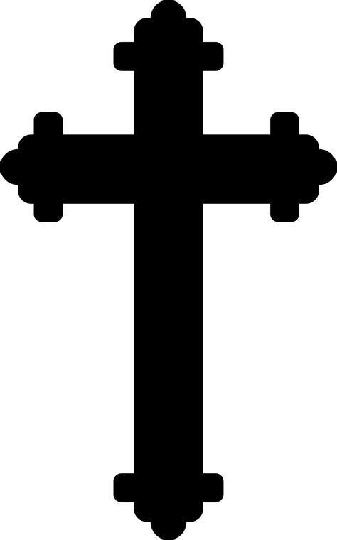 Jesus cross sign or symbol in black color. 24254790 Vector Art at Vecteezy