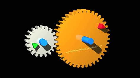 GEARS: animation showing two gear wheels - YouTube