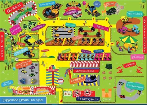 Diggerland Kent Map