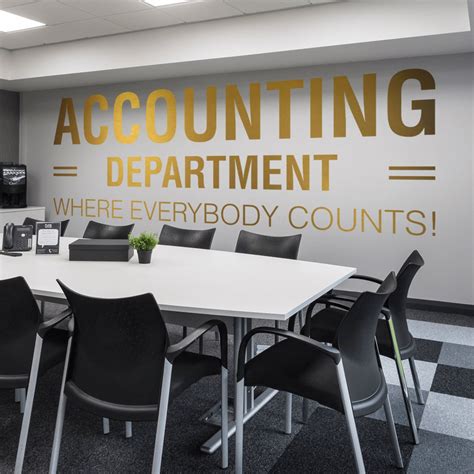 Accounting Department Office Office Wall Art Wall Decal | Etsy